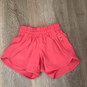 Pink lululemon shorts